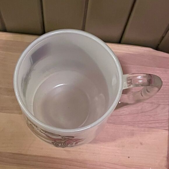 MCM Frosted Heavy Beer Mug Bar Scene Free Lunch - Picture 4 of 12